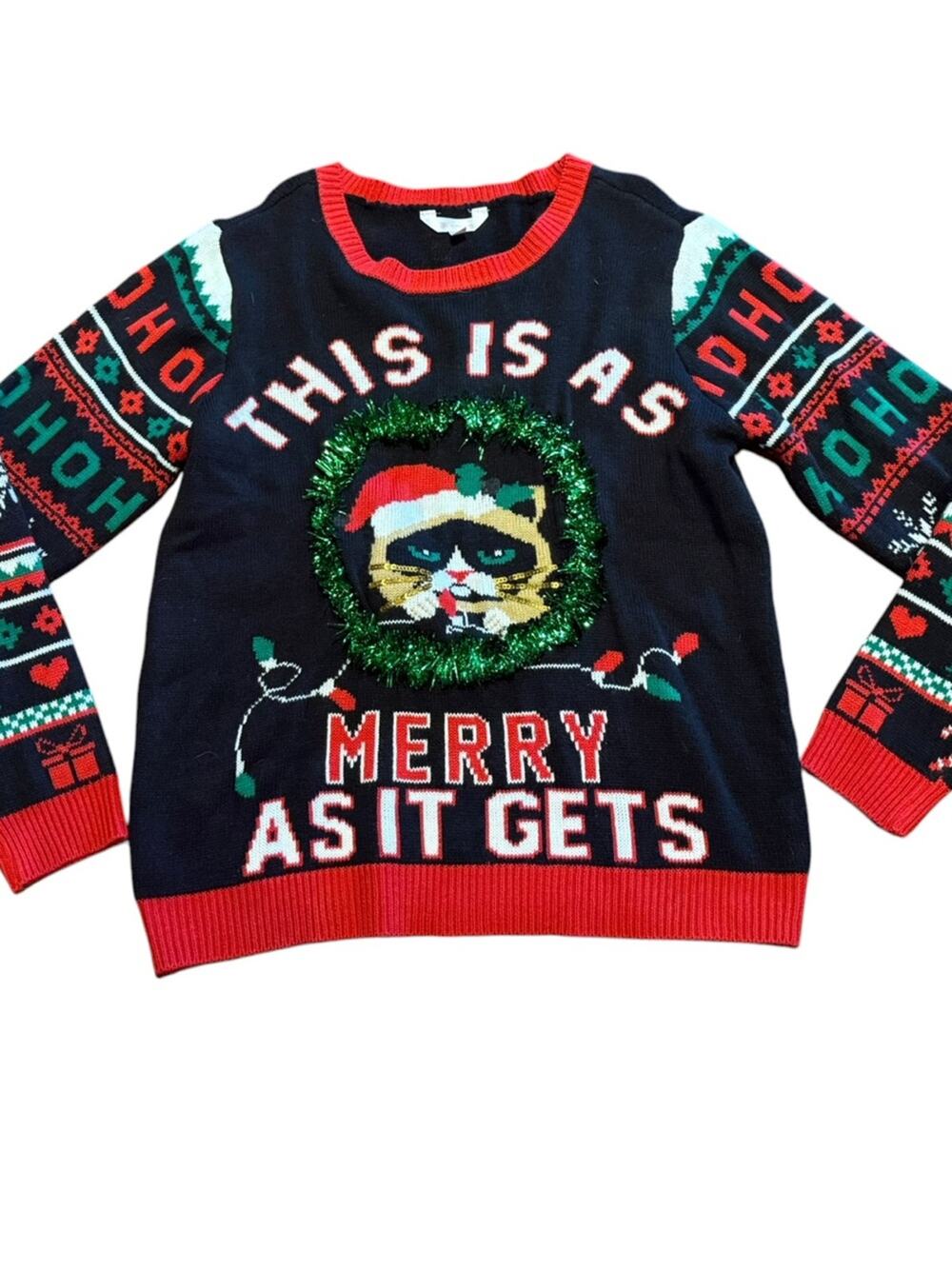 No Boundaries Ugly Christmas Sweater in Adult 3X (Runs Small)